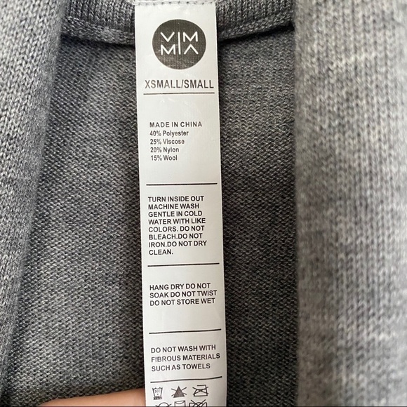 VIMMIA Shavasana Shawl Sweater Gray XS/S - Picture 7 of 8